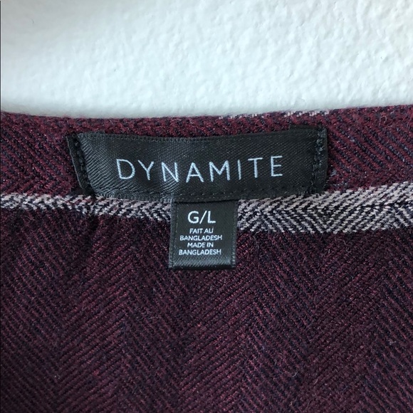 Long sleeve Plaid Dynamite button up! - Picture 5 of 5